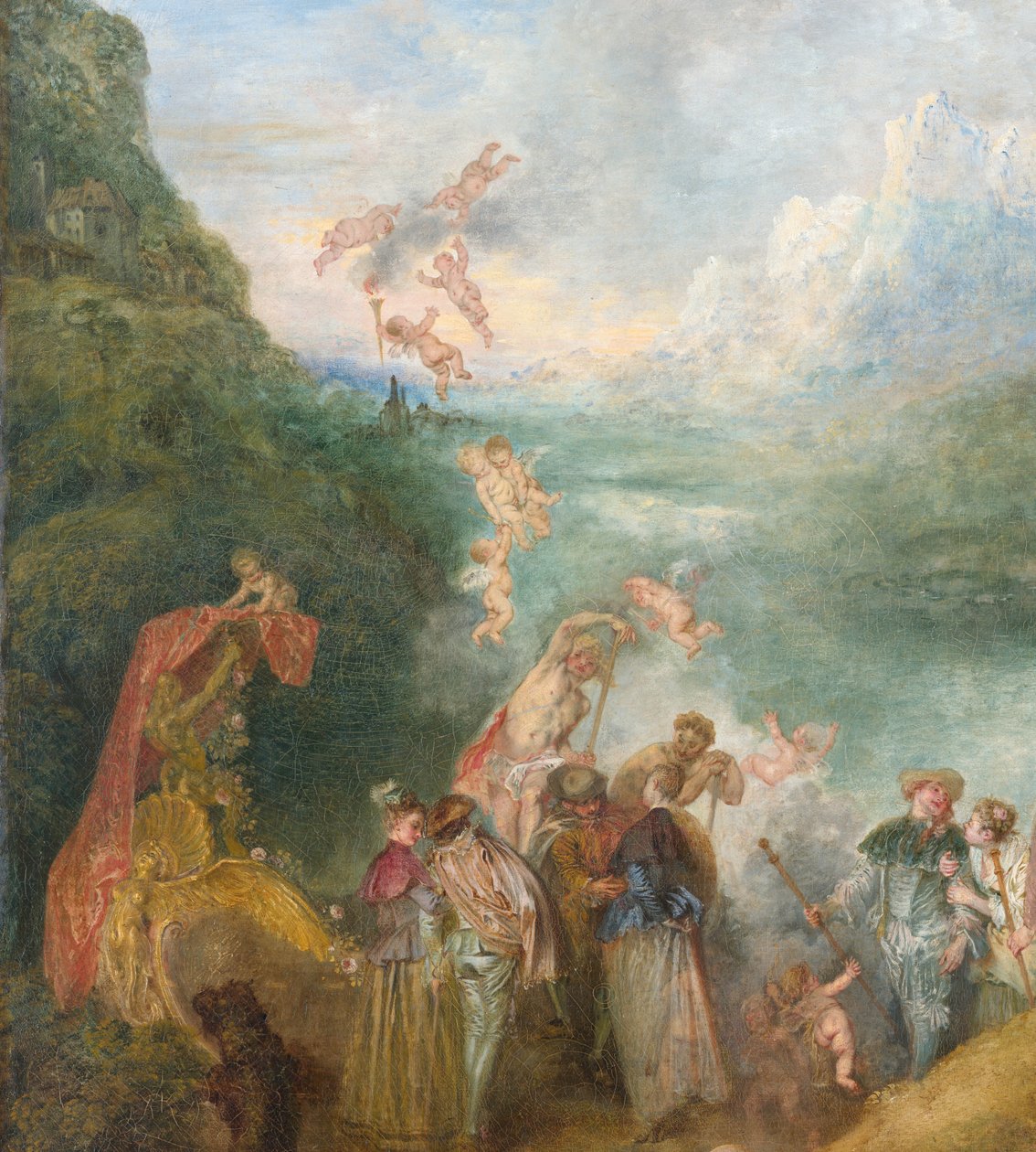 Sitharan pyhiinvaellusmatka Siteran tietoihin: Putti, 2 tekijältä Jean Antoine Watteau