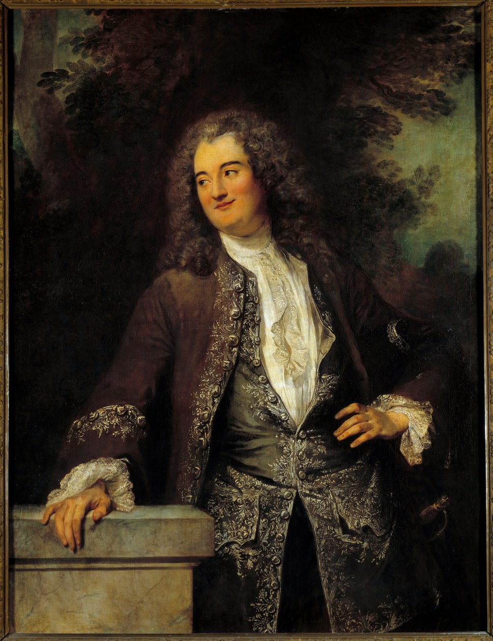 Gentilmanin muotokuva Jean Antoine Watteaun (1684-1721) maalaus 1715 su. 1,3x0,97 m tekijältä Jean Antoine Watteau