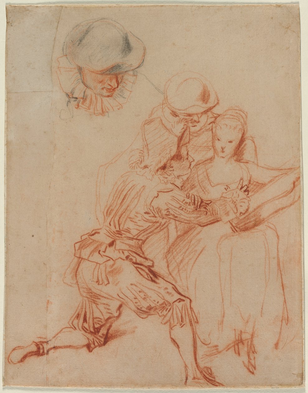 Tutkimus "The Romancer" tekijältä Jean Antoine Watteau