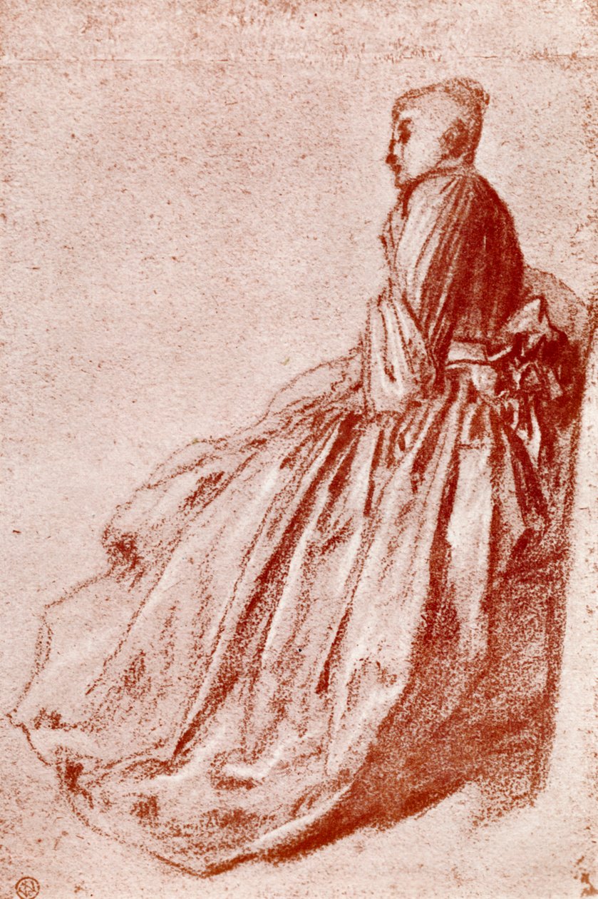 Tutkimus nuoresta naisesta, 1913 tekijältä Jean Antoine Watteau