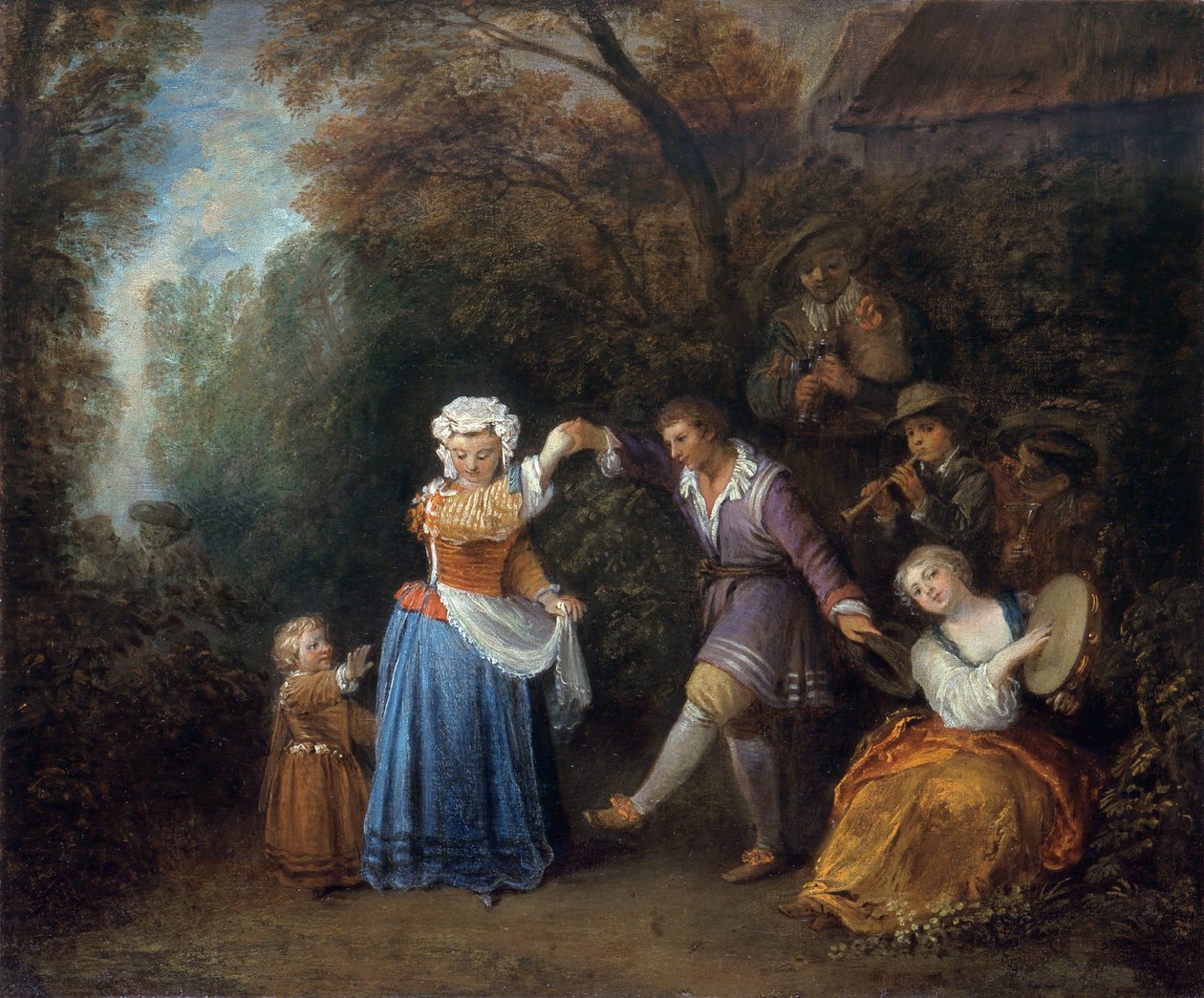 Maalaistanssi tekijältä Jean Antoine Watteau