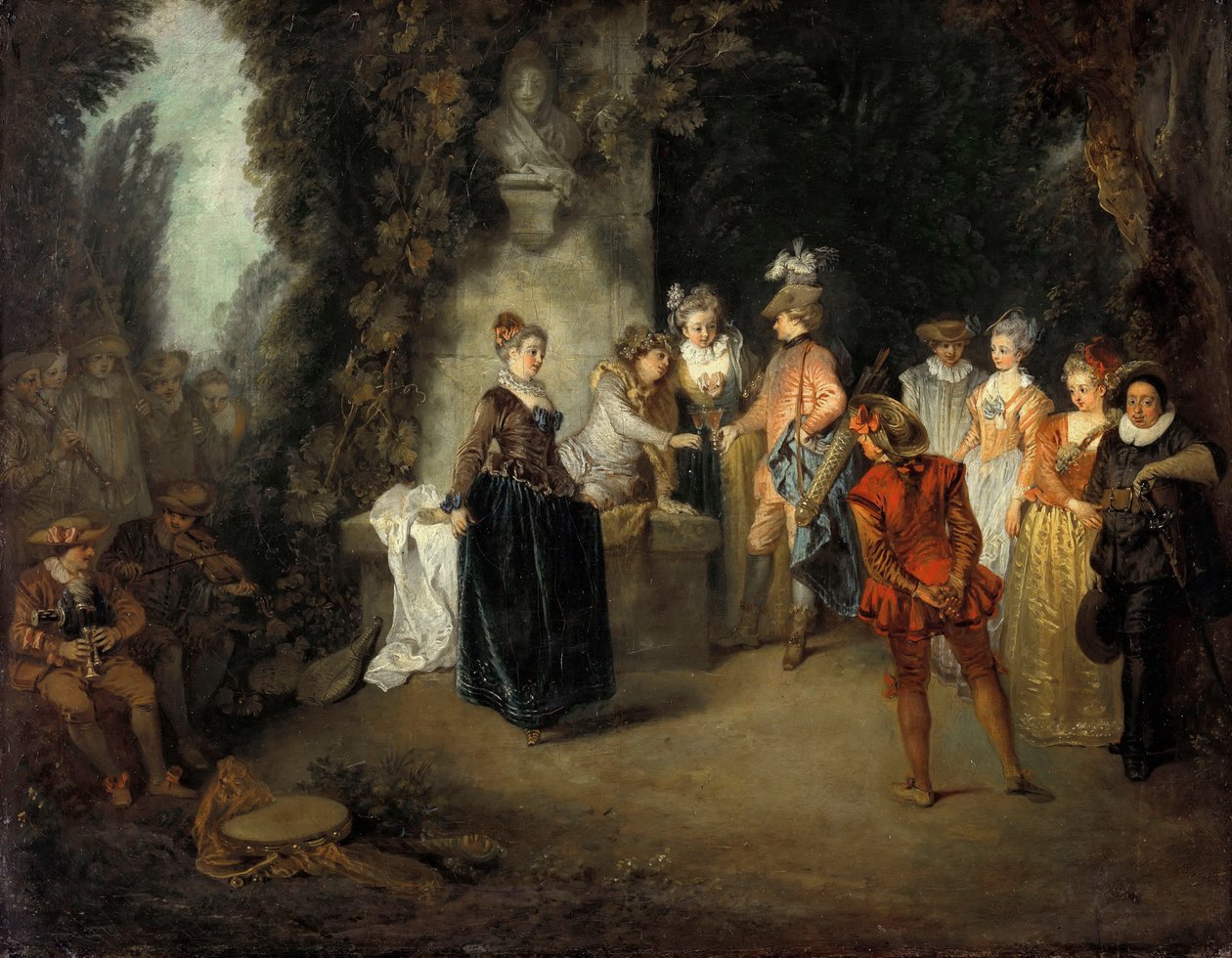 Ranskalainen komedia, vuoden 1716 jälkeen tekijältä Jean Antoine Watteau