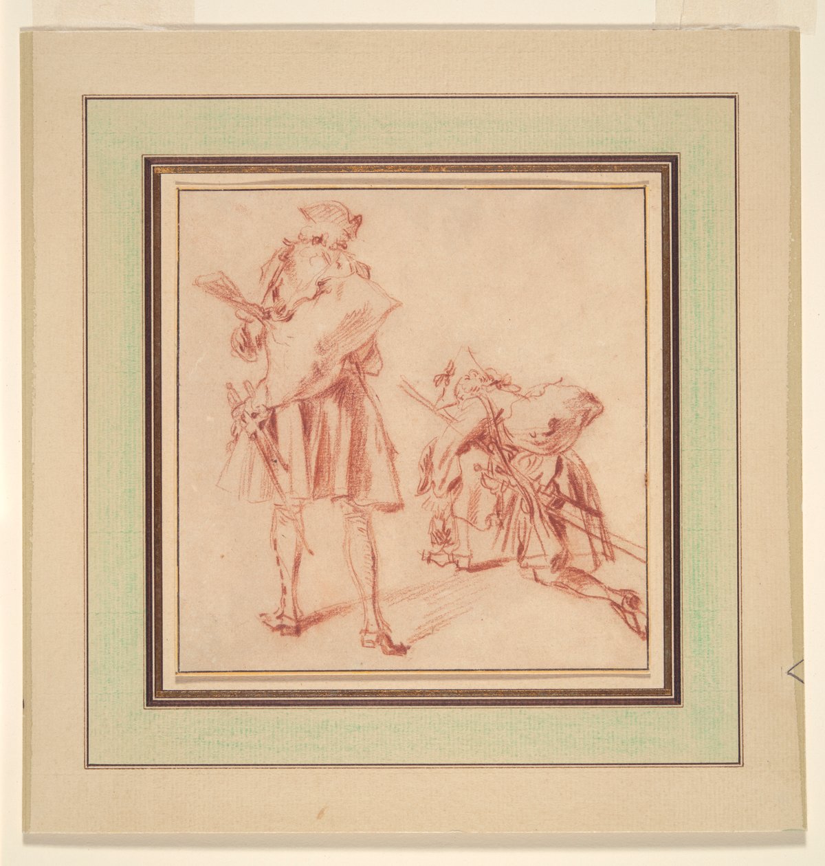 Kaksi värvättyä tekijältä Jean Antoine Watteau