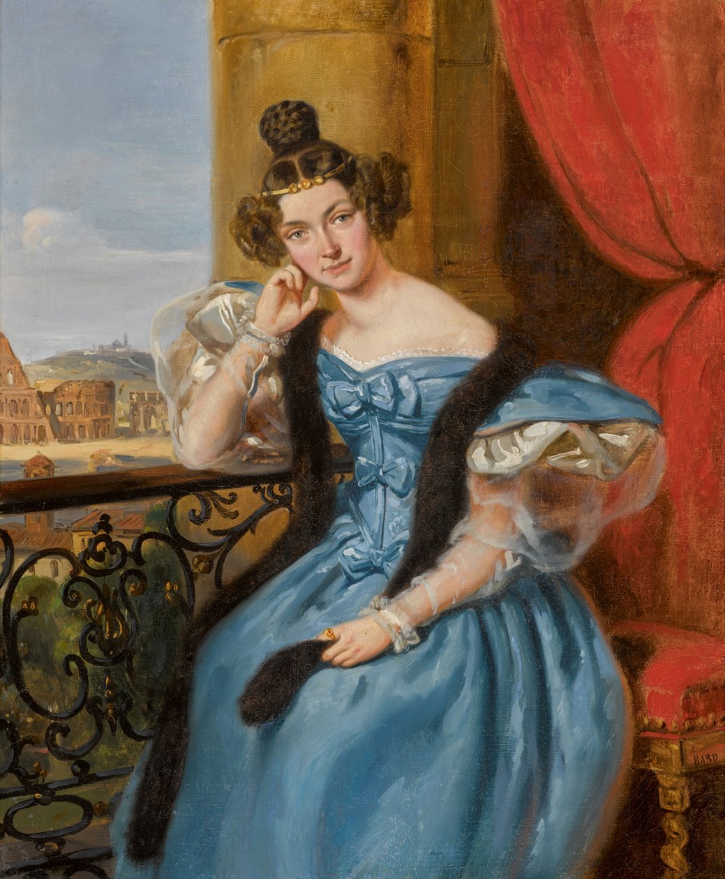 Ekaterina Nikolaevna Meshcherskajan muotokuva, os. Karamzina 1806-1867, 1835. tekijältä Jean Auguste Bard