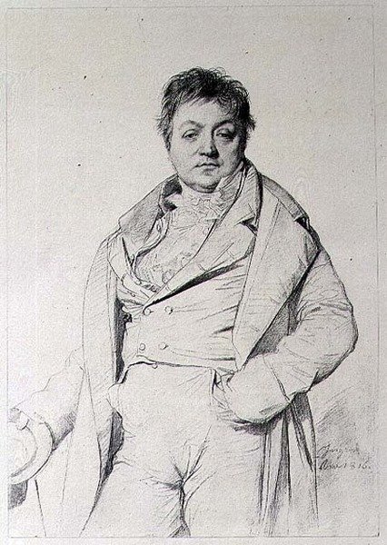Miehen muotokuva tekijältä Jean Auguste Dominique (after) Ingres