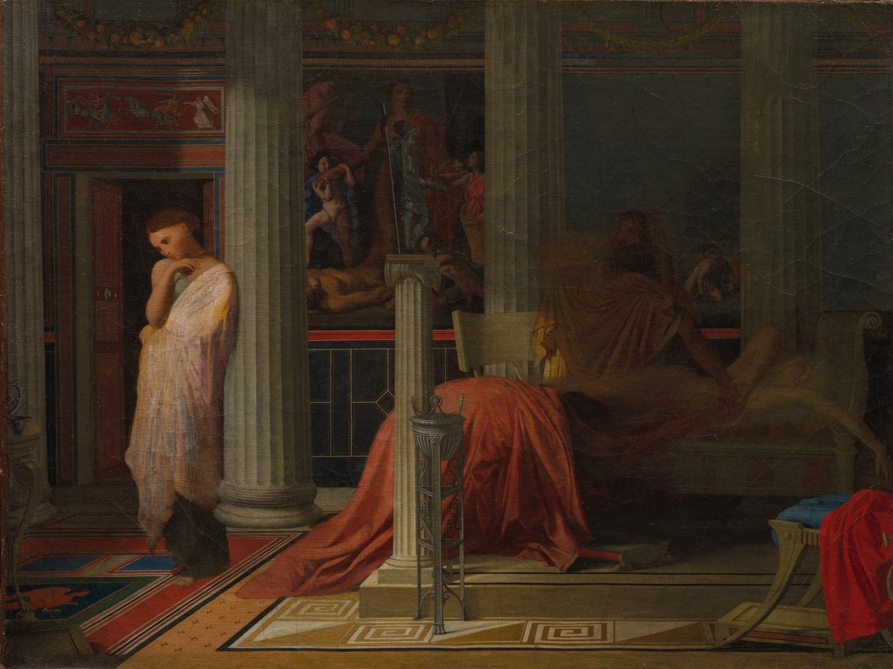 Antiokhos ja Stratonice, n. 1838. tekijältä Jean Auguste Dominique Ingres