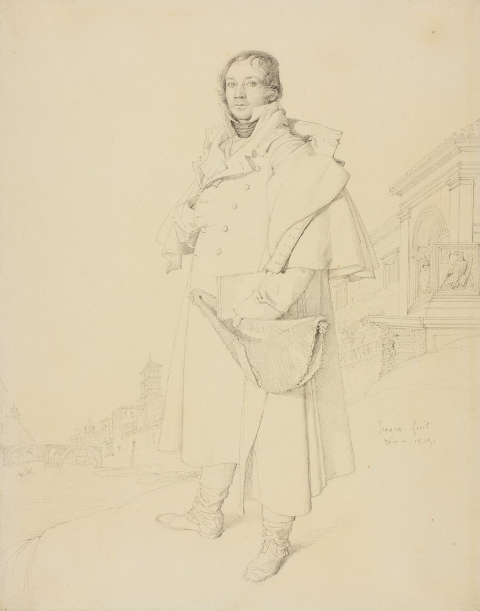 Charles François Mallet, rakennusinsinööri, 1809 tekijältä Jean Auguste Dominique Ingres