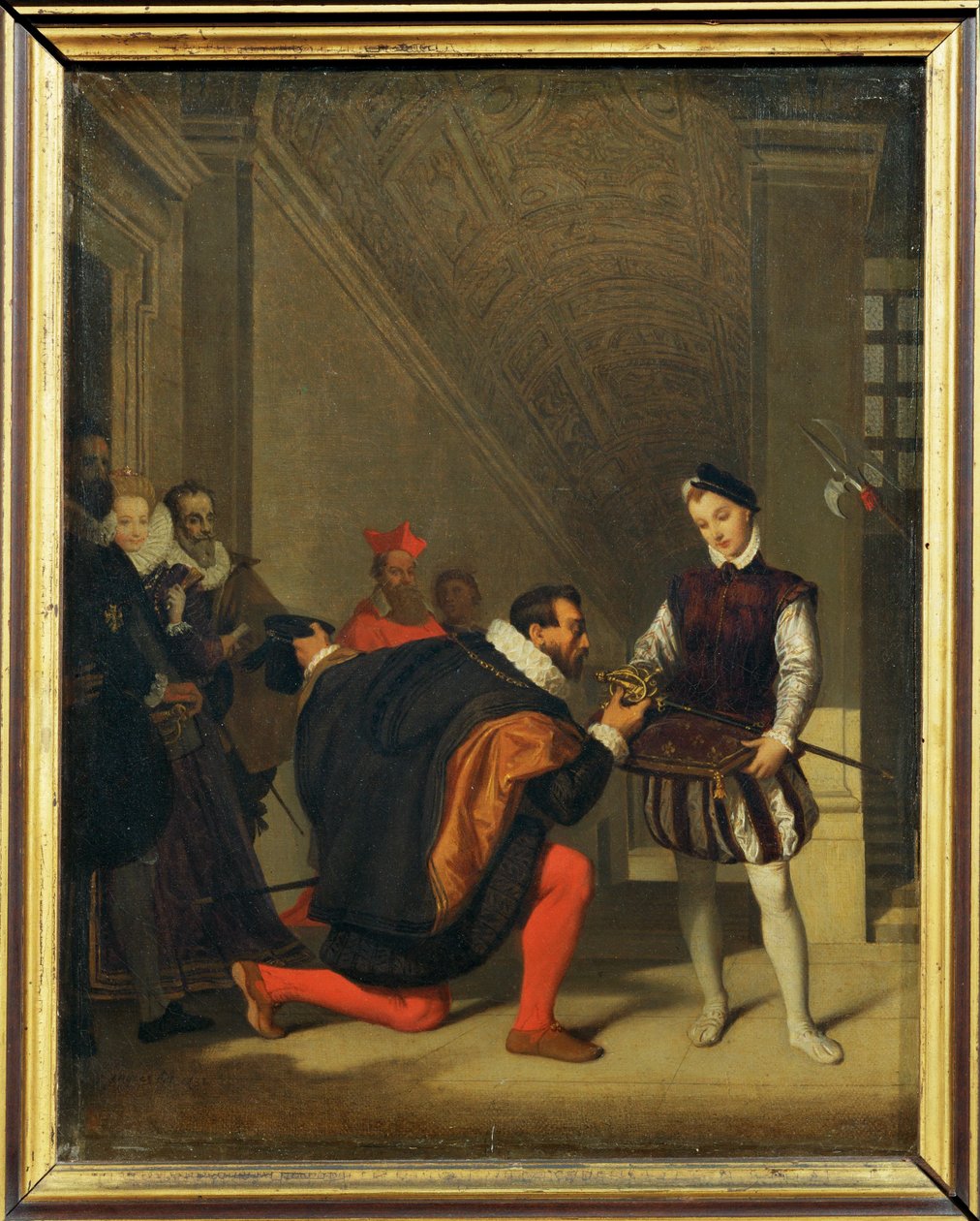 Espanjan suurlähettilään Don Pedro de Toleden kerrotaan tavanneen Henrik IV:n miekkaa kantaneen palvelijan ... tekijältä Jean Auguste Dominique Ingres