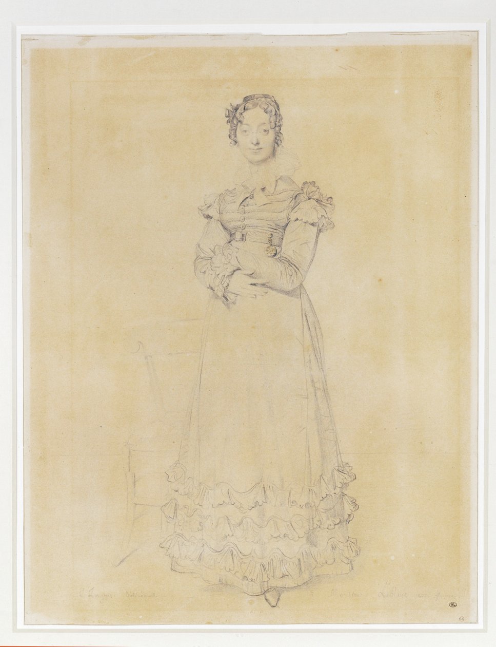 Francoise Leblanc, Jacques-Louisin vaimo, Elisan sihteeri ... tekijältä Jean Auguste Dominique Ingres