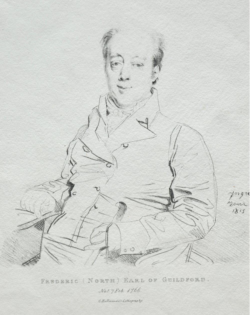 Frederic 5. Earl of Guilford, 1815. tekijältä Jean Auguste Dominique Ingres