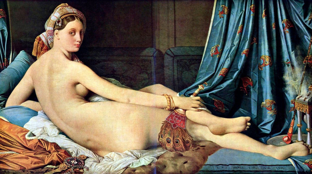 Ranska: La grande odalisque Grande Odalisque Grande Odalisque tekijältä Jean Auguste Dominique Ingres
