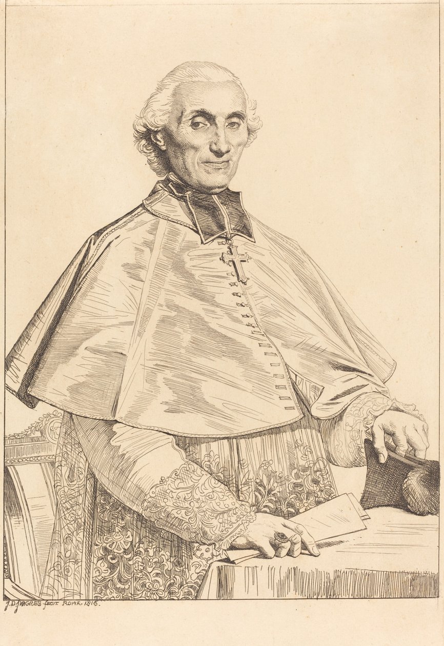 Gabriel Cortois de Pressigny tekijältä Jean Auguste Dominique Ingres