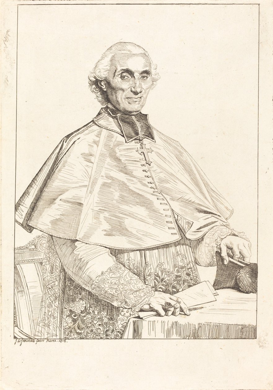 Gabriel Cortois de Pressigny tekijältä Jean Auguste Dominique Ingres