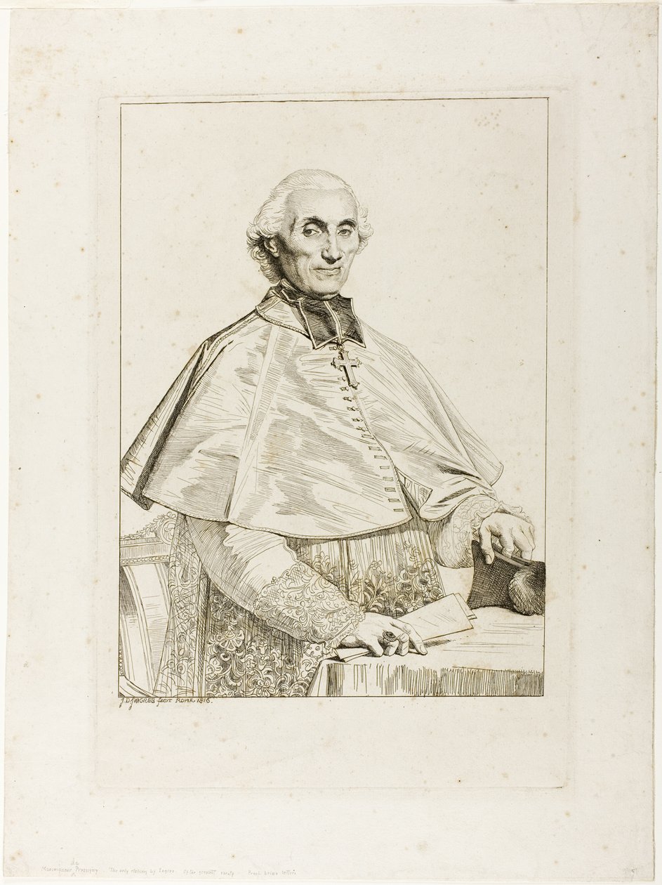 Gabriel Cortois de Pressigny tekijältä Jean Auguste Dominique Ingres