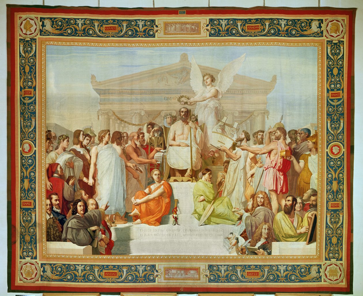 Hommage Homerokselle (seinävaatekangas) tekijältä Jean Auguste Dominique Ingres