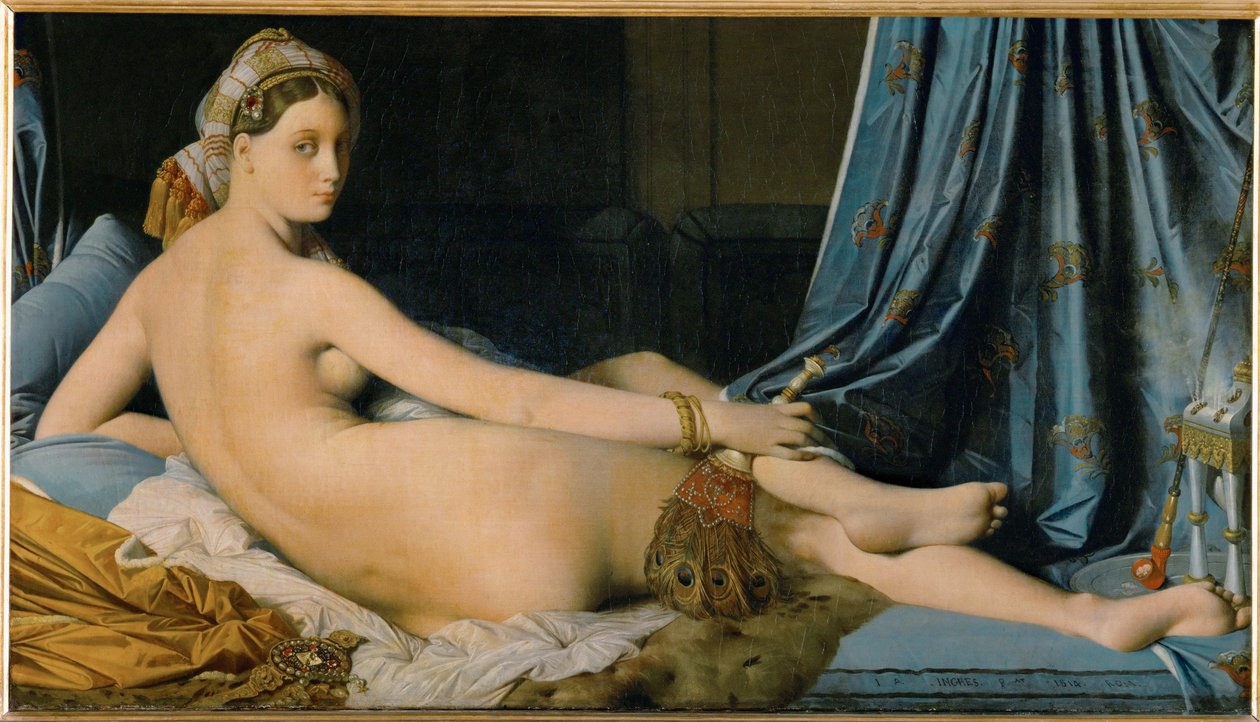 La Grande Odalisque - Suuri odalisko ... tekijältä Jean Auguste Dominique Ingres