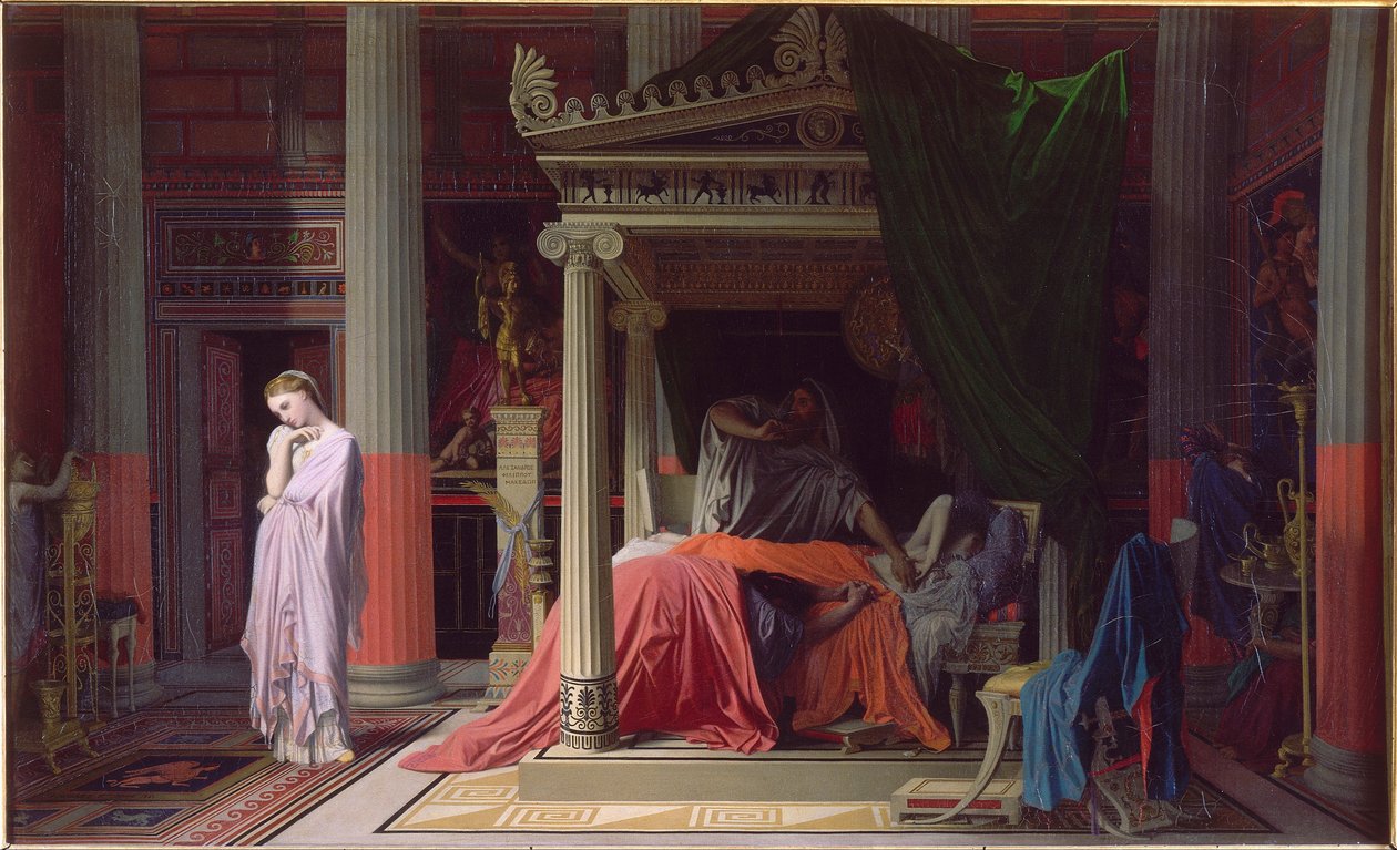 Antiokhosin sairaus tai Antiokhos ja Stratoniksen sairaus tekijältä Jean Auguste Dominique Ingres