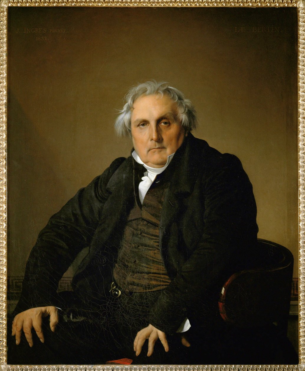 Louis Francois Bertin, kustantaja ... tekijältä Jean Auguste Dominique Ingres