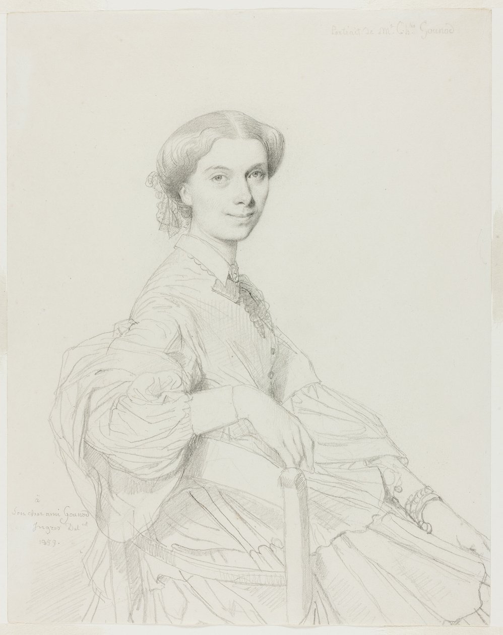 Madame Charles Gounod tekijältä Jean Auguste Dominique Ingres