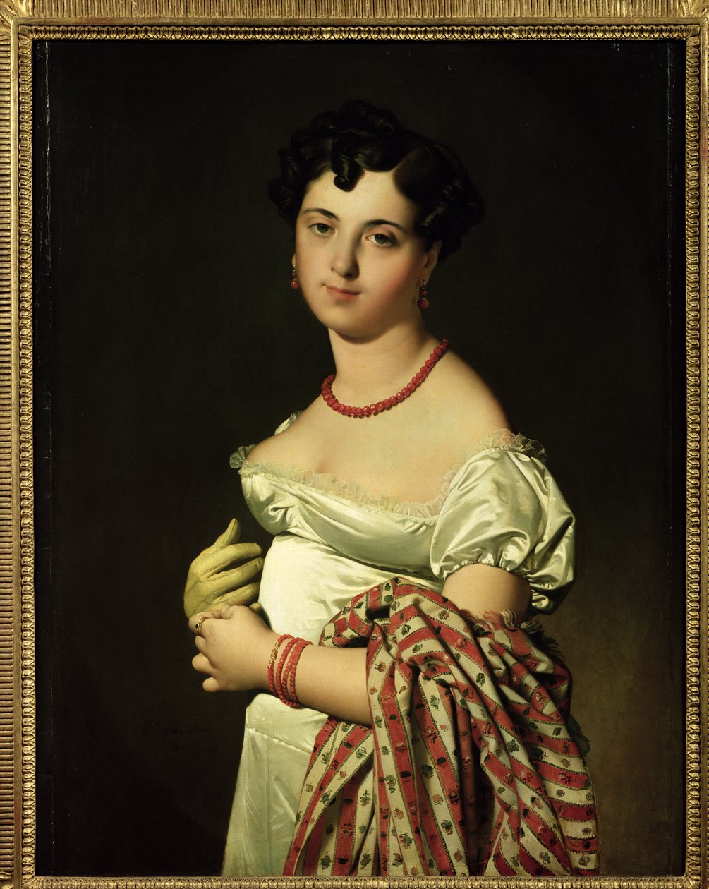 Madame Henri-Philippe-Joseph Panckouke (1787-1865) 1811 tekijältä Jean Auguste Dominique Ingres