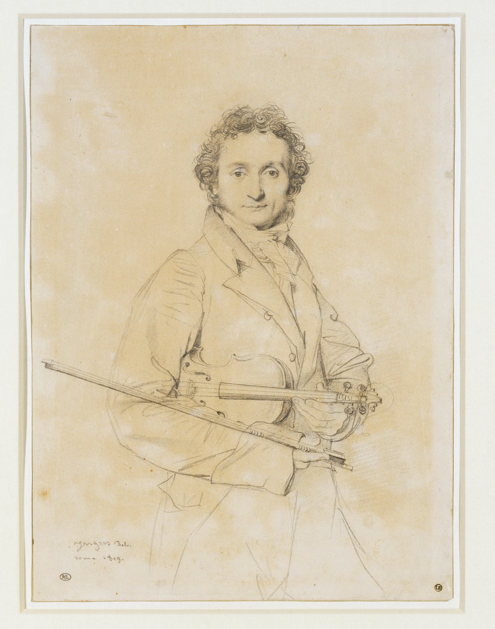 Niccolo Paganini, viulutSt. 1819 ... tekijältä Jean Auguste Dominique Ingres