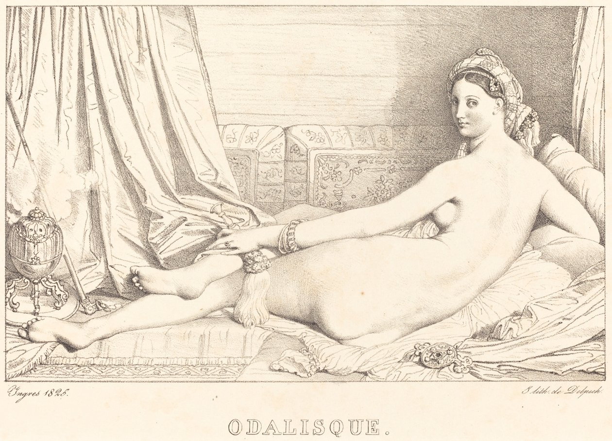 Odalistinen tekijältä Jean Auguste Dominique Ingres