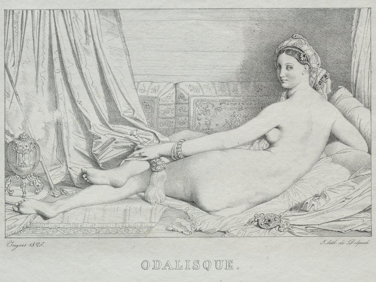 Odalistinen tekijältä Jean Auguste Dominique Ingres