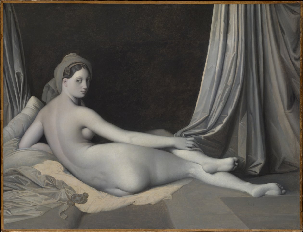 Odaliski grisaille-tekniikalla tekijältä Jean Auguste Dominique Ingres