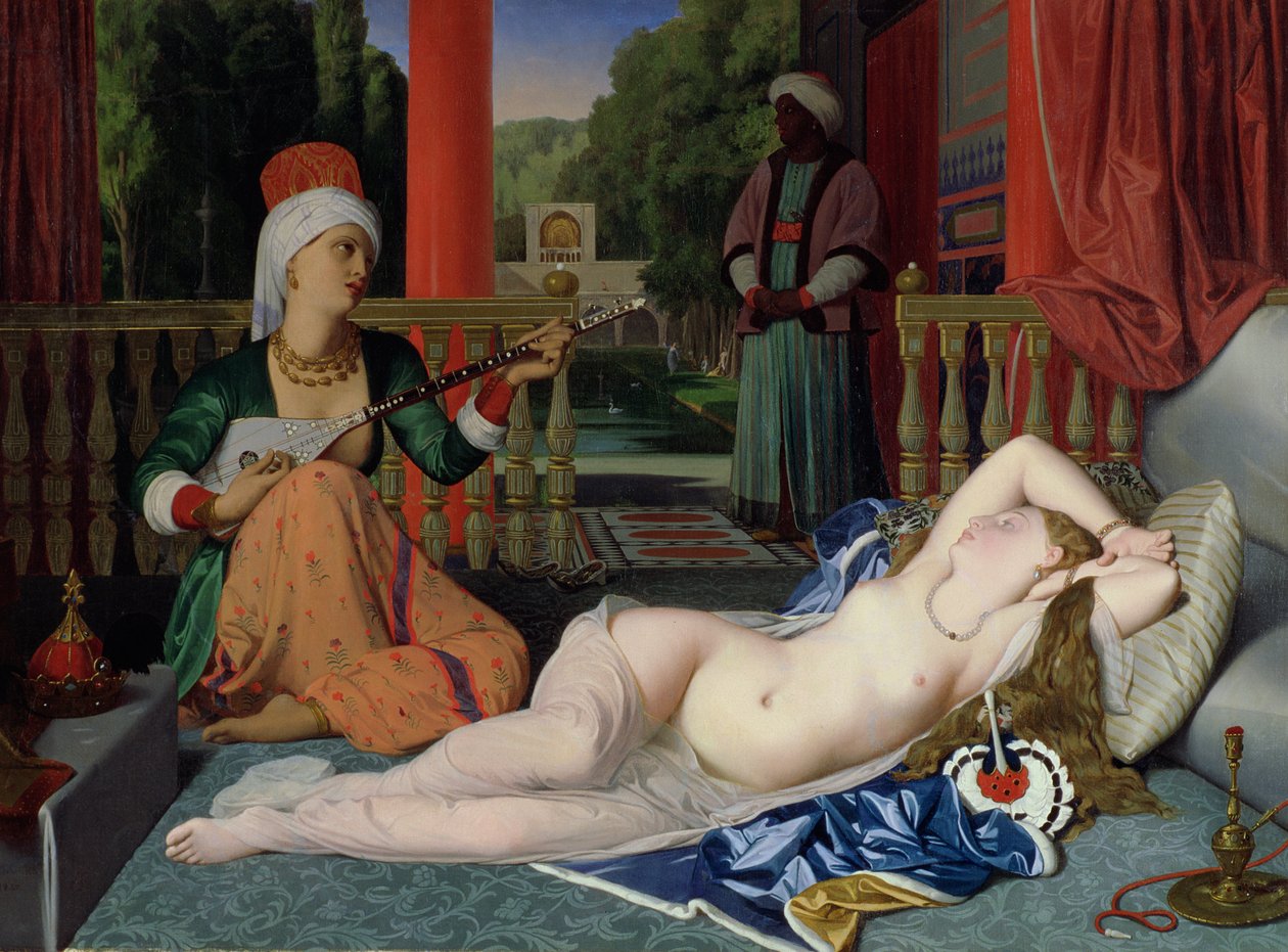 Odalisque orjan kanssa tekijältä Jean Auguste Dominique Ingres