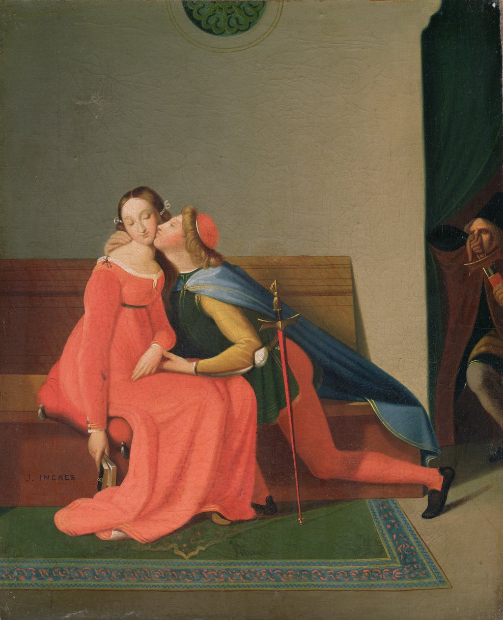 Paolo ja Francesca tekijältä Jean Auguste Dominique Ingres