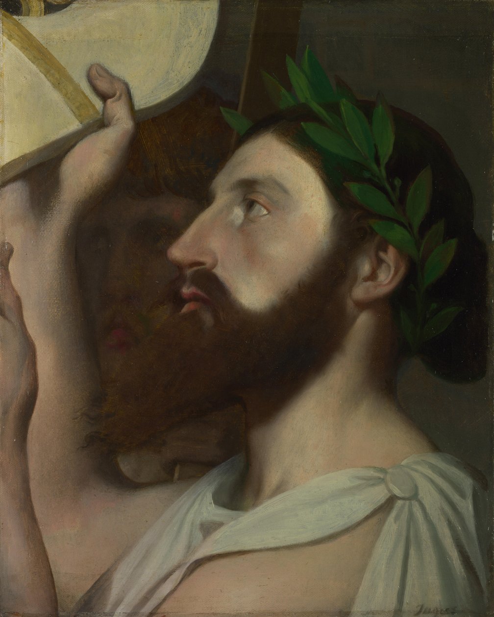 Pindar ja Ictinus, vuosien 1830 ja 1867 välillä tekijältä Jean Auguste Dominique Ingres