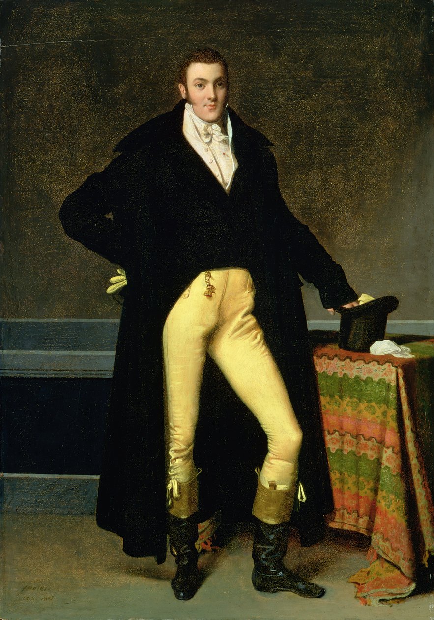 Huonekalut ja erilaiset esineet 1100- ja 1300-luvuilta tekijältä Jean Auguste Dominique Ingres