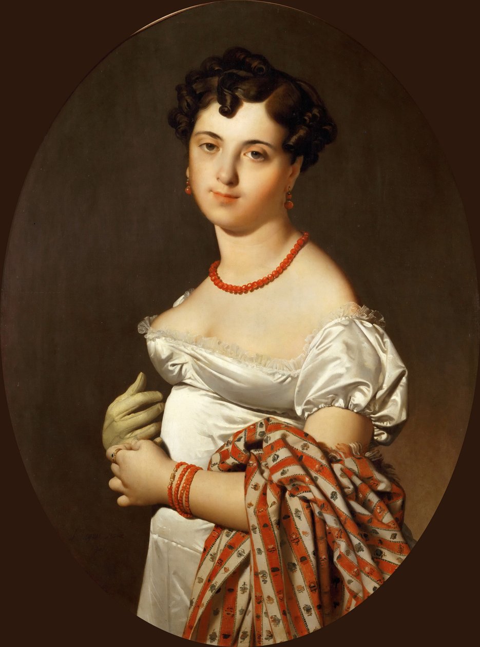 Madame Cécile Panckoucken muotokuva, os Bochet tekijältä Jean Auguste Dominique Ingres
