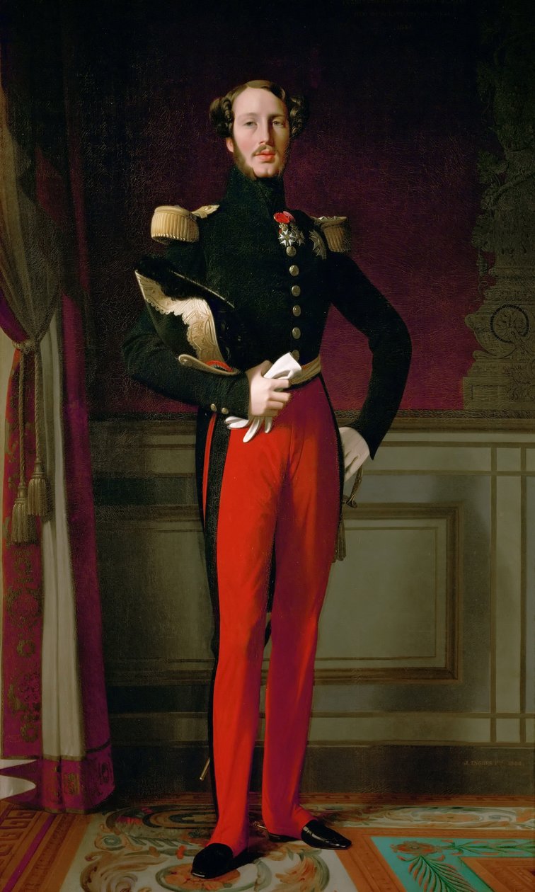 Prinssi Ferdinand Philippe, Orleansin herttua 1810-1842 tekijältä Jean Auguste Dominique Ingres