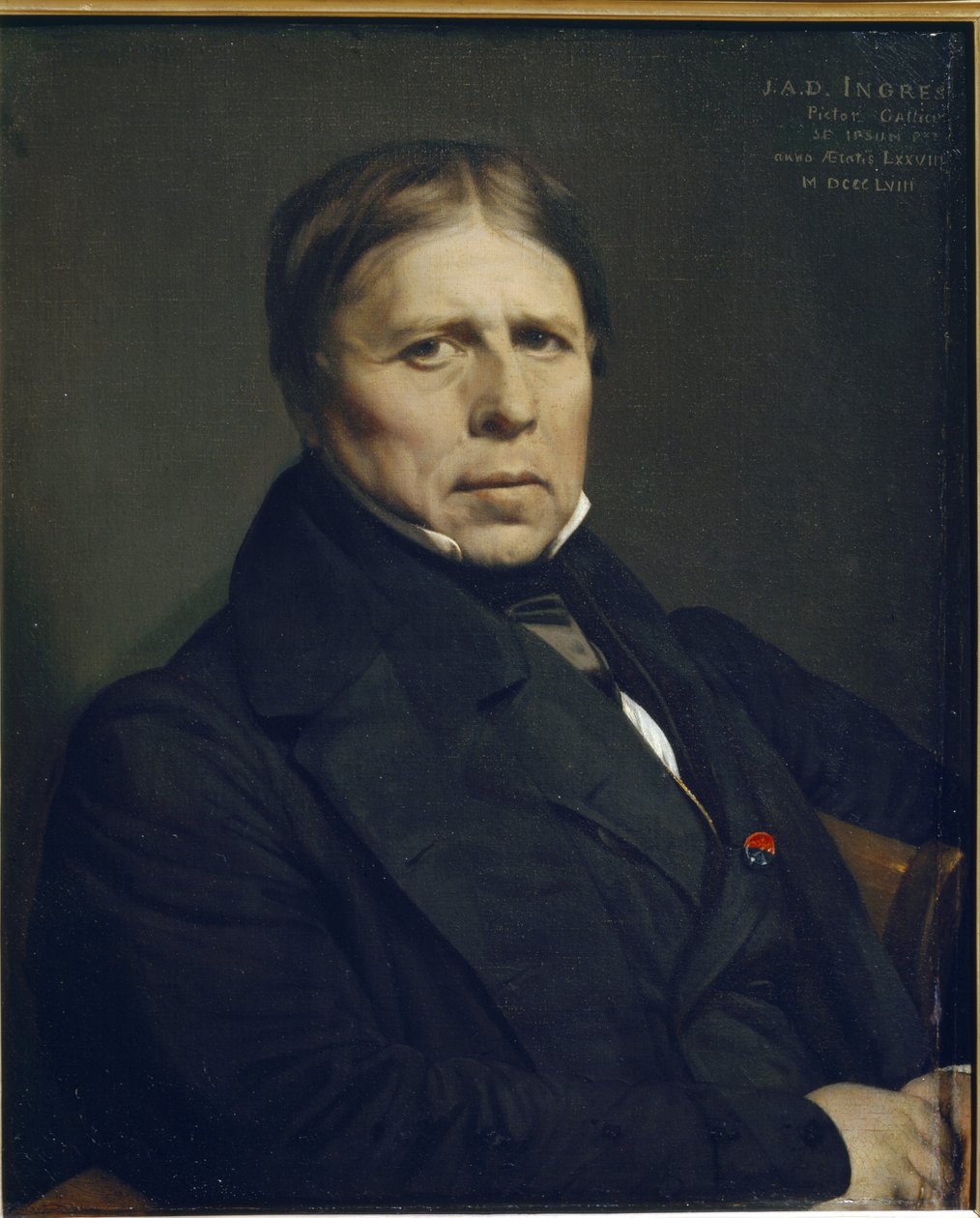 Omakuva on 78 vuotta vanha - öljy kankaalle tekijältä Jean Auguste Dominique Ingres