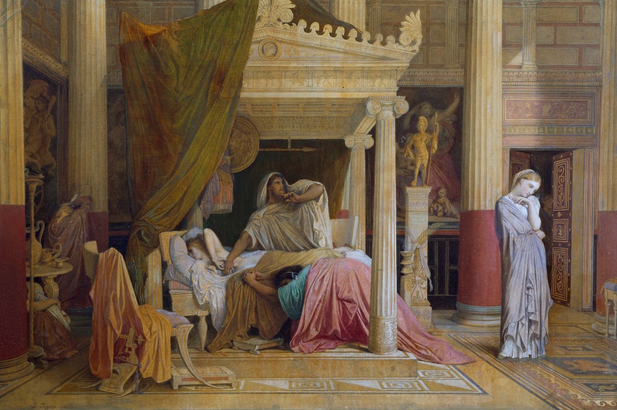 Jean Auguste Dominique Ingres (1780-1867) Stratonice tai Antiochuksen sairaus tekijältä Jean Auguste Dominique Ingres