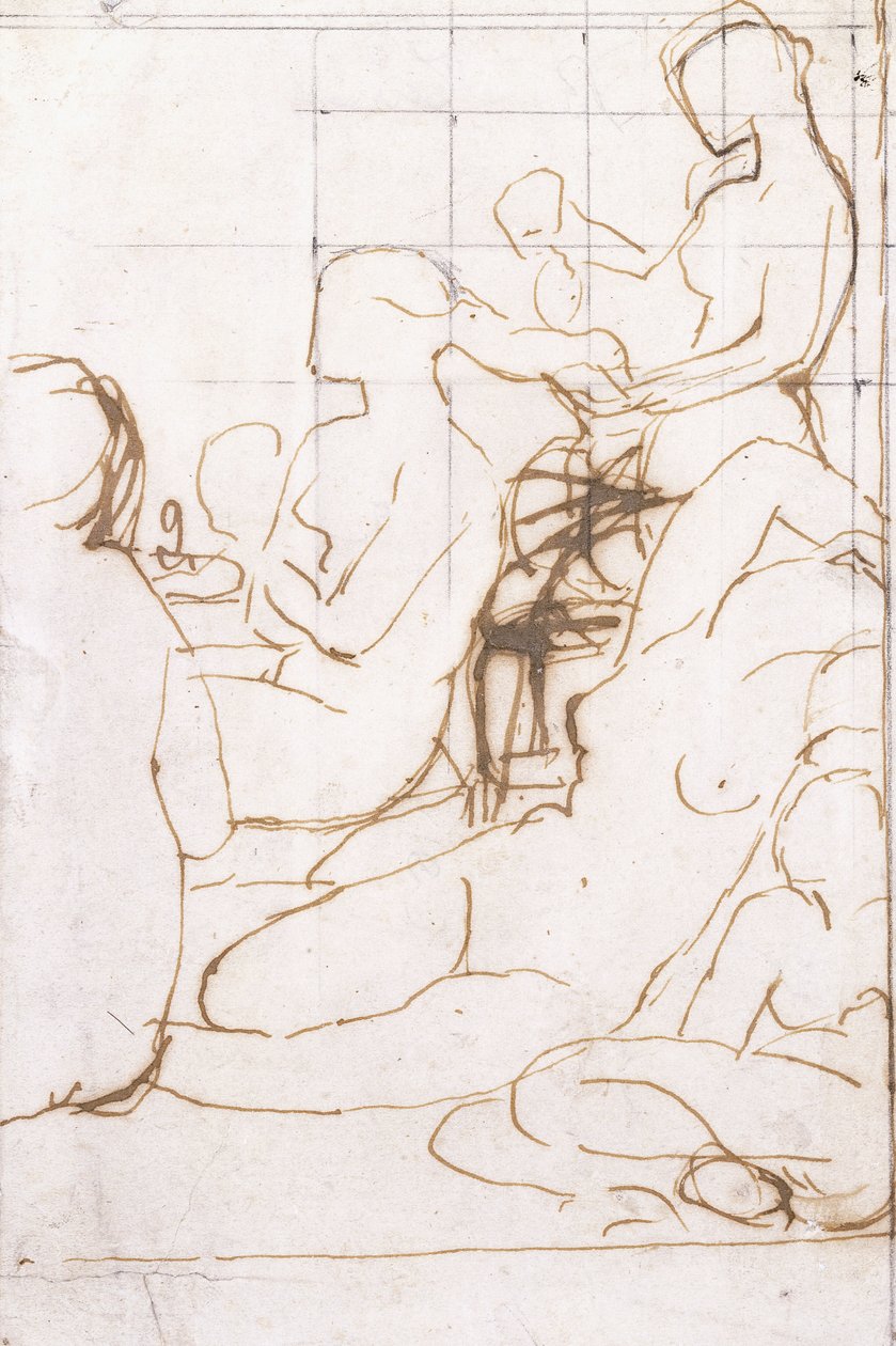 Opiskelu turkkilaiseen saunaan, tekijältä Jean Auguste Dominique Ingres