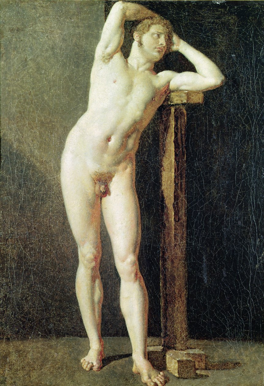 Study of a Man, noin 1801 tekijältä Jean Auguste Dominique Ingres
