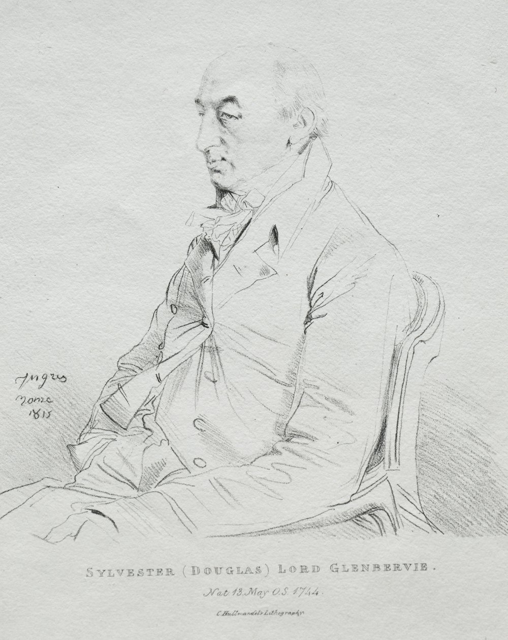 Sylvester Lord Glenbervie, 1815. tekijältä Jean Auguste Dominique Ingres