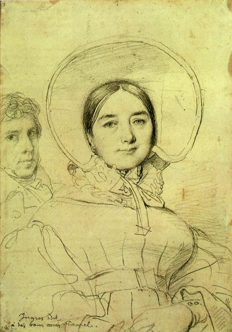 Taiteilija ja hänen vaimonsa, 1830 tekijältä Jean Auguste Dominique Ingres