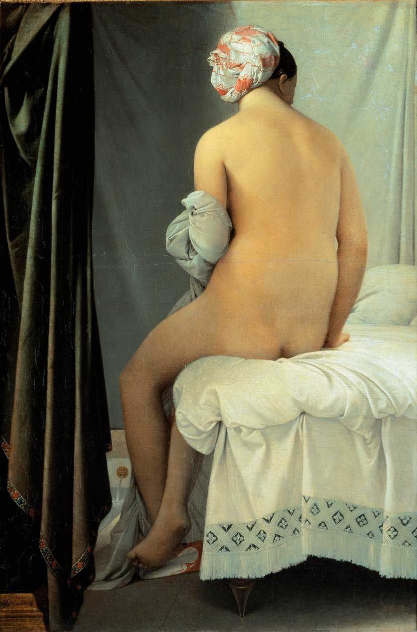 Valpinconin kylpijä, joka tunnetaan nimellä Valpinconin kylpijä. tekijältä Jean Auguste Dominique Ingres