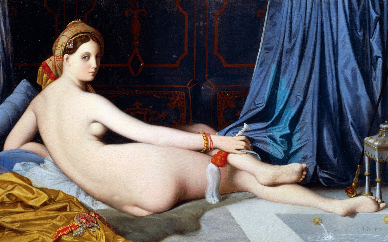 Grande Odalisque (öljy kankaalle) tekijältä Jean Auguste Dominique Ingres