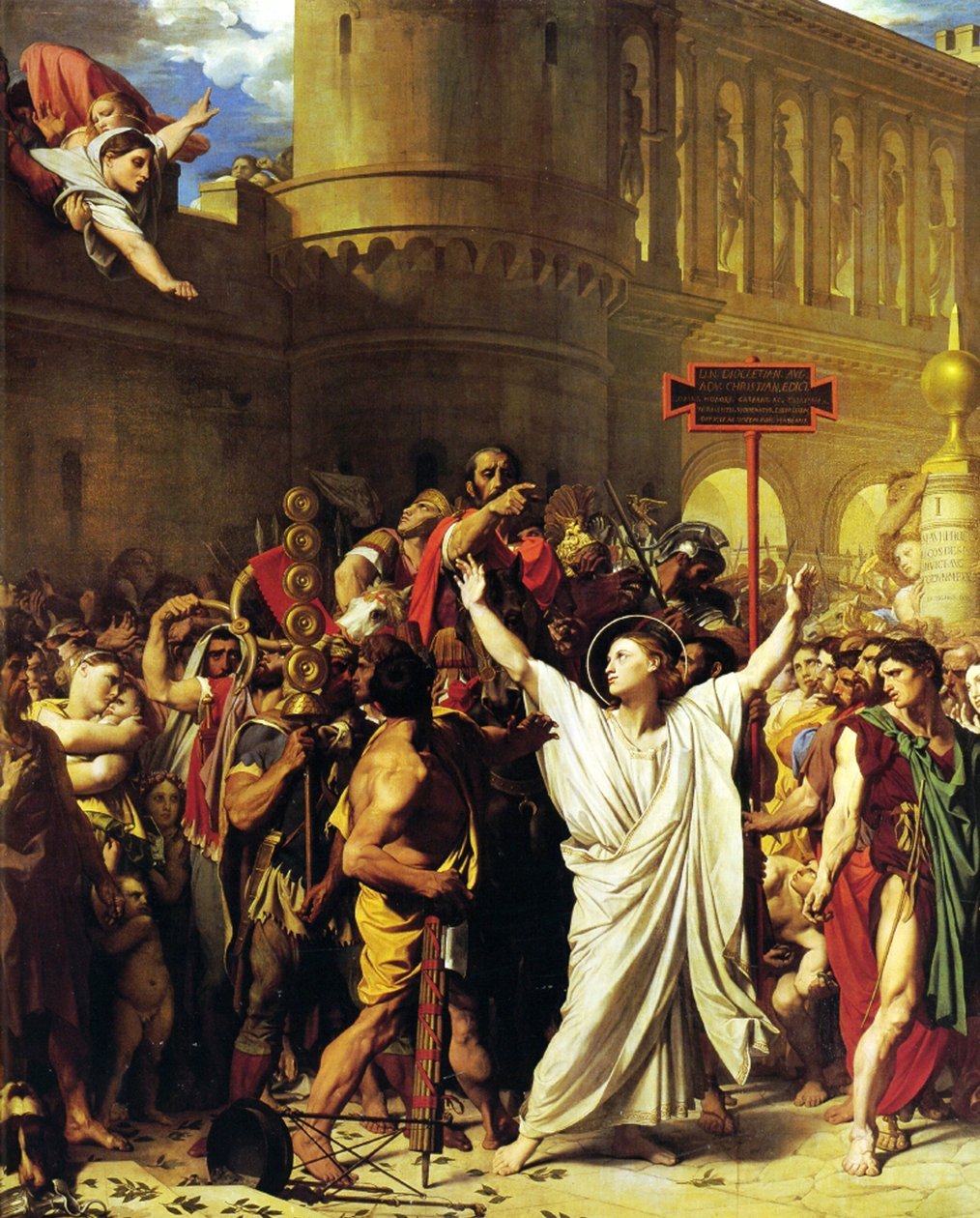 Pyhän Symphorianin marttyyrikuolema, 1834 tekijältä Jean Auguste Dominique Ingres
