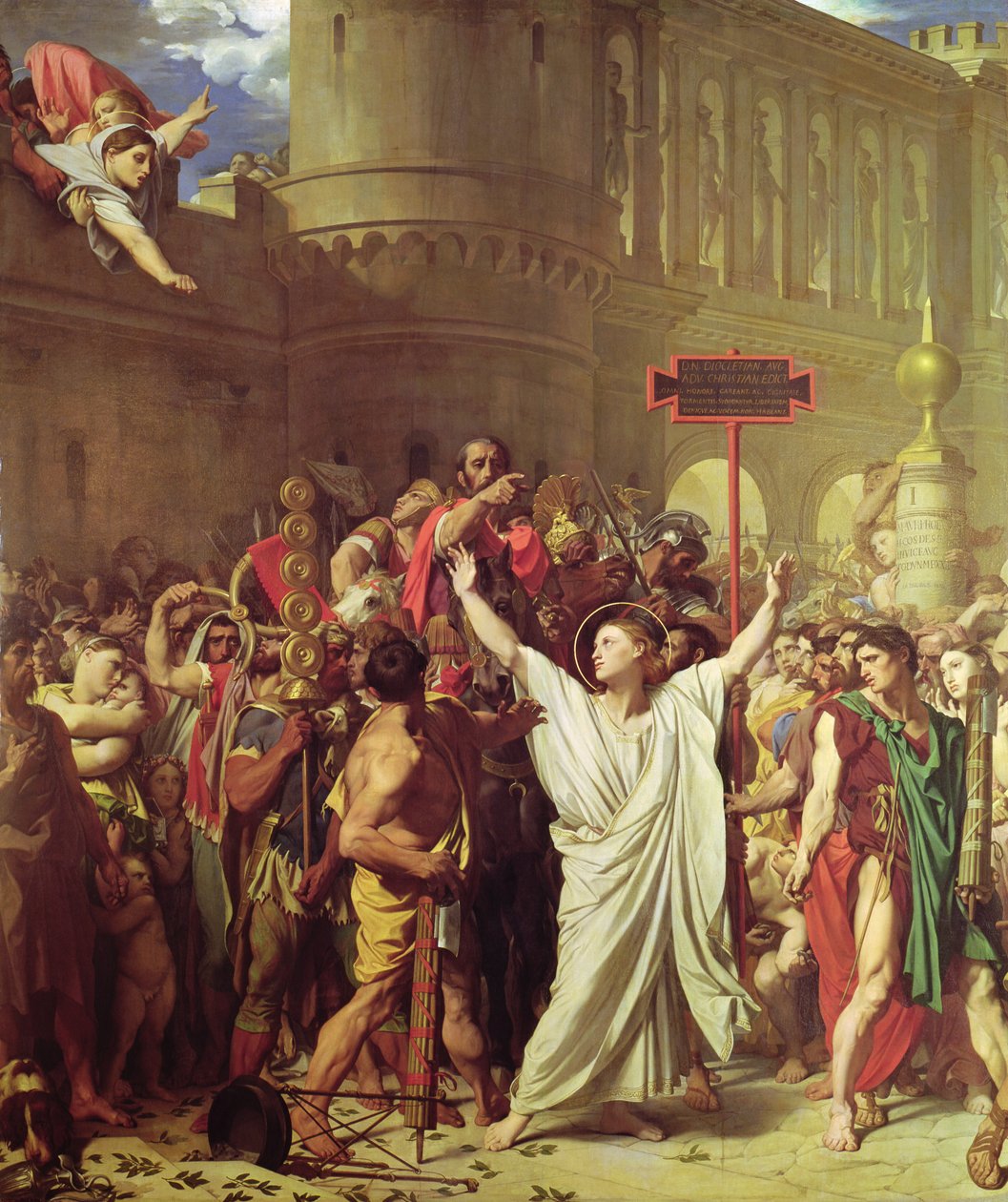 St. Symphorienin marttyyrikuolema, 1834 tekijältä Jean Auguste Dominique Ingres