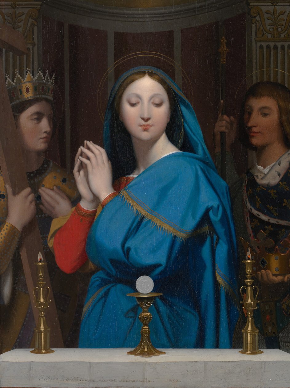 Neitsyt palvoo isäntää, 1852. tekijältä Jean Auguste Dominique Ingres
