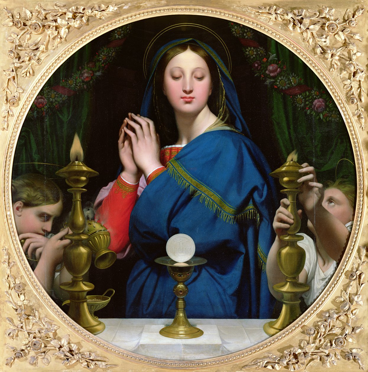 Neitsyt isäntä, 1854 tekijältä Jean Auguste Dominique Ingres