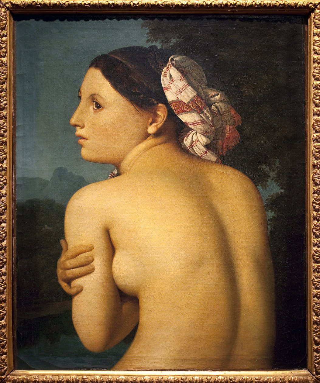 Kylpylä. Jean Auguste Dominique Ingresin (1780-1867) maalaus öljy kankaalle tekijältä Jean Auguste Dominique Ingres