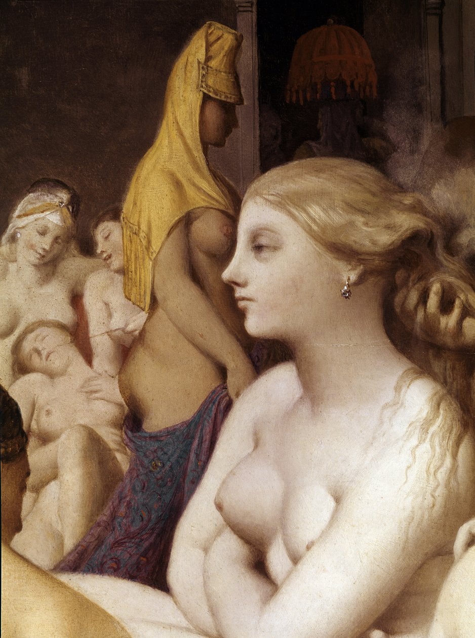 Turkkilainen sauna, yksityiskohta (1862, öljy puulle) tekijältä Jean Auguste Dominique Ingres