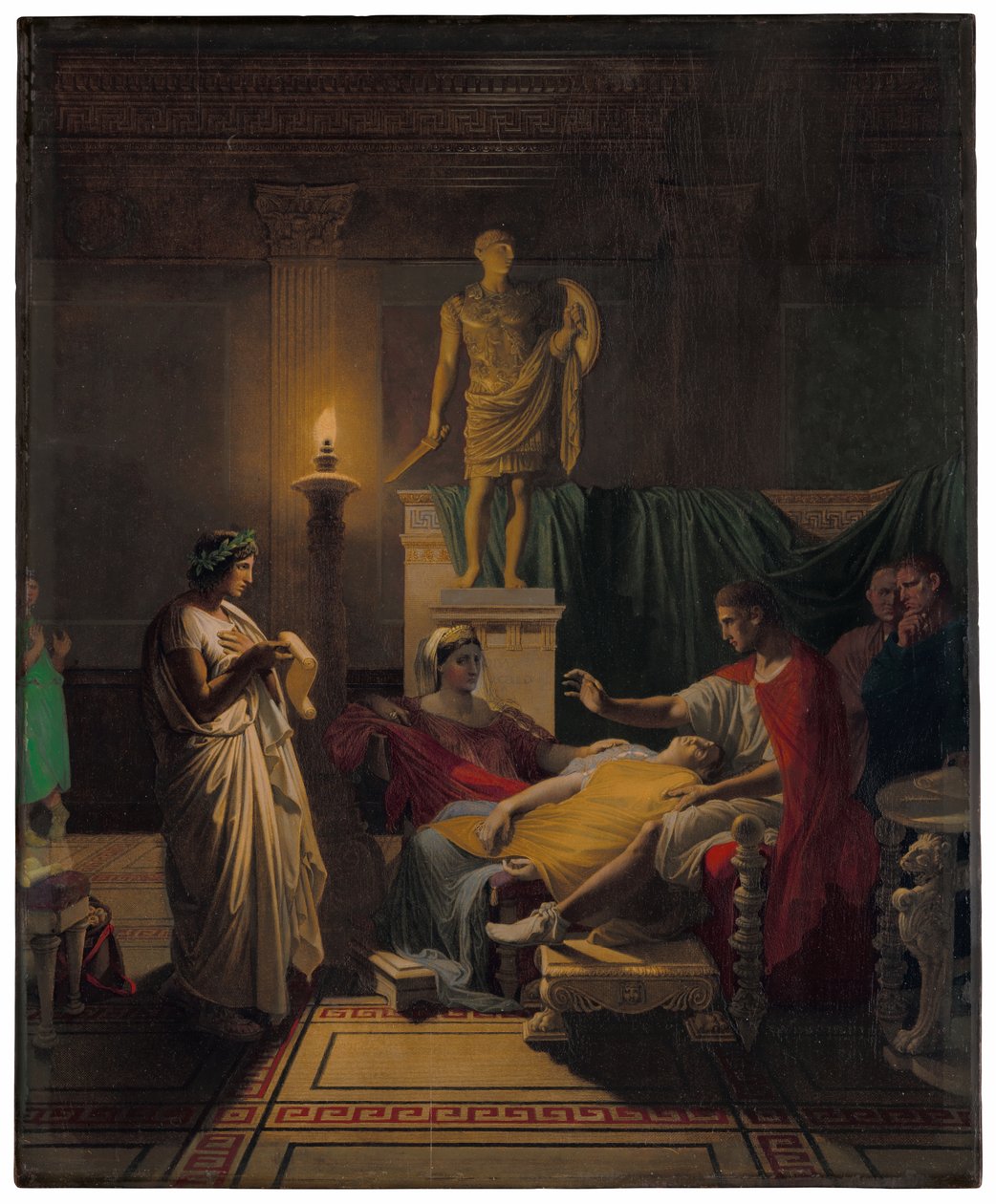 Vergilius lukee Eneidistä tekijältä Jean Auguste Dominique Ingres