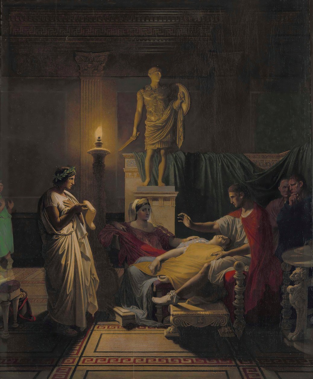 Vergilius lukee Aeneista, 1864. tekijältä Jean Auguste Dominique Ingres